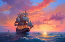 Tranh Sơn Dầu Thuận Buồm Xuôi Gió: Hợp Tuổi Nào? Treo Hướng Nào Tốt Nhất Cho Tài Lộc?