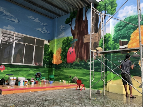 VẼ TRANH TƯỜNG MẦM NON