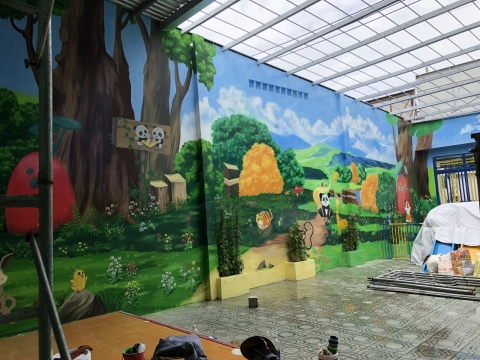 VẼ TRANH TƯỜNG MẦM NON