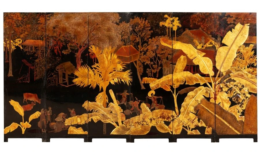 tranh sơn mài Nguyễn Gia Trí - Vẽ tranh tường NU