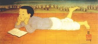 tranh lụa Việt Nam - Vẽ tranh tường NU