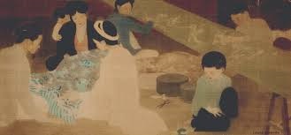 Tranh lụa Việt Nam - Vẽ tranh tường NU