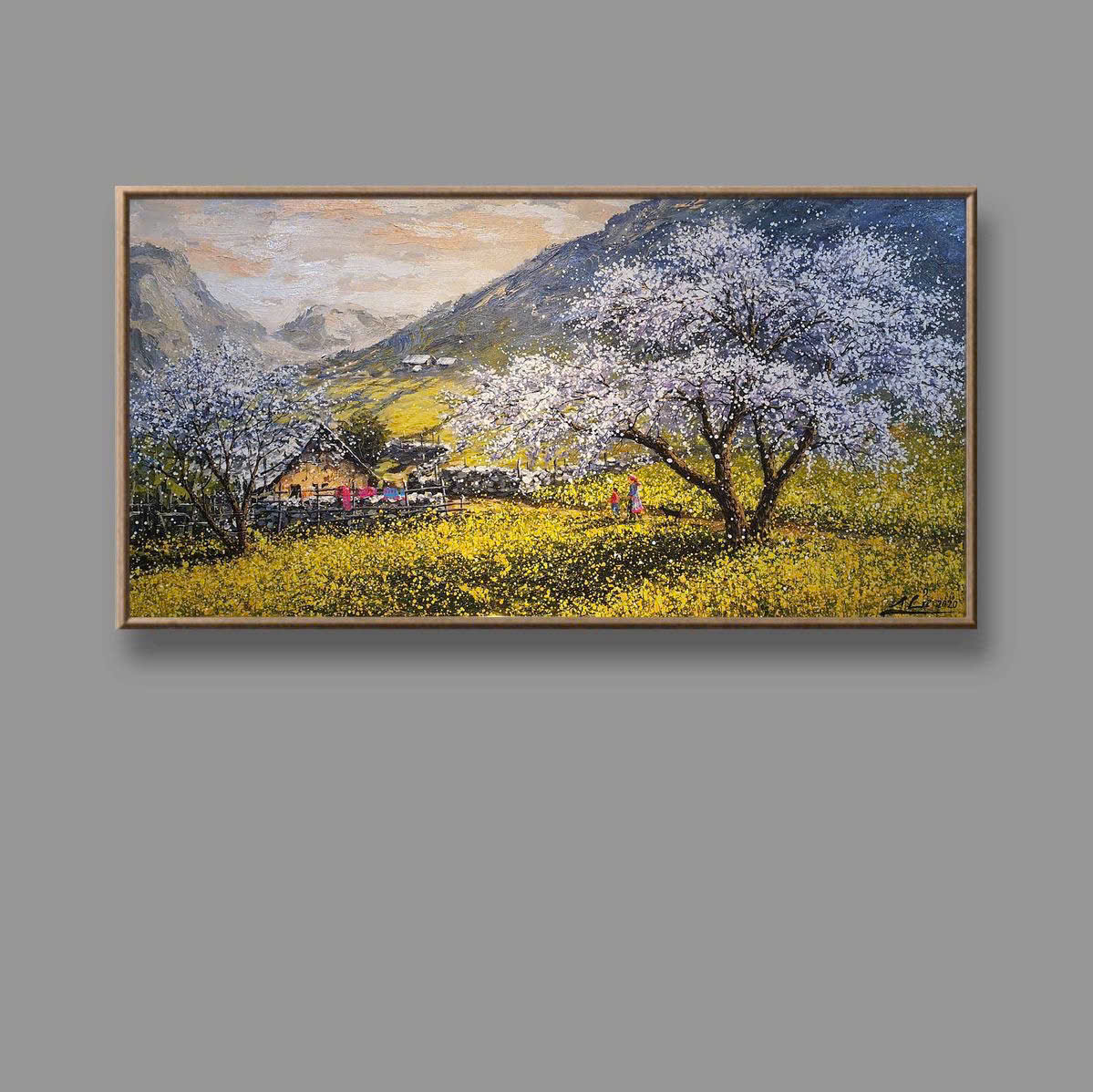 Vẽ tranh sơn dầu phong cảnh