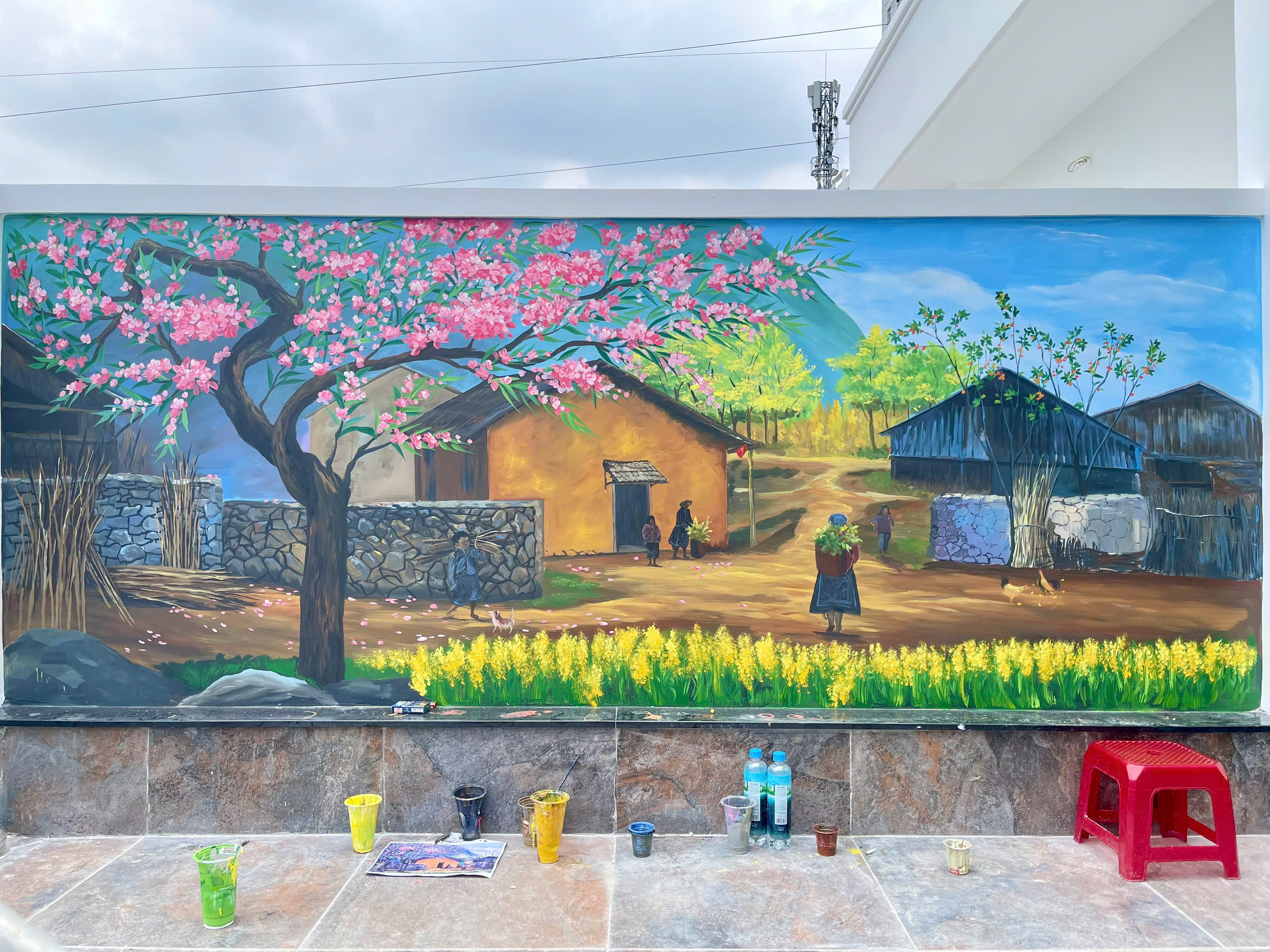 vẽ tranh phong cảnh sơn dầu